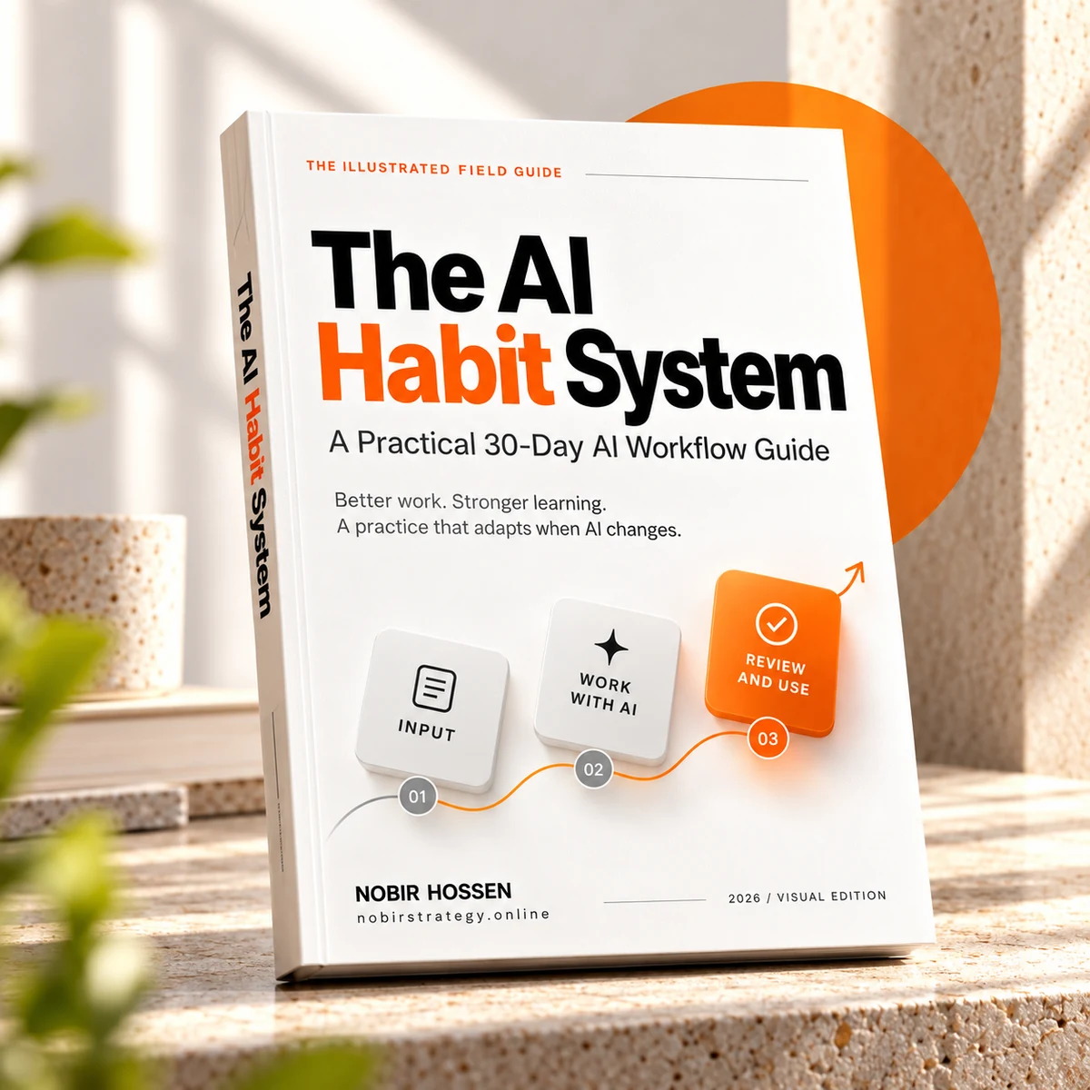 Square product mockup of The AI Habit System