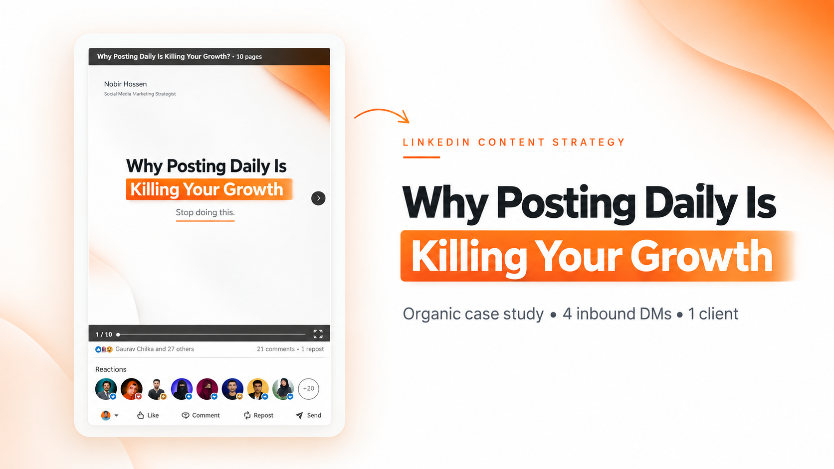 From One LinkedIn Post to One Client: Organic Content Strategy Case Study